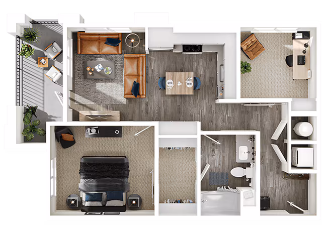A4 + Den 3002 floor plan